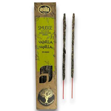 Incienso Orgánico Vainilla AUM Fragrances Smudge Sticks - 25gr.