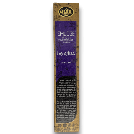 Smudge Sticks di incenso biologico alla lavanda AUM Fragrances - 25gr.