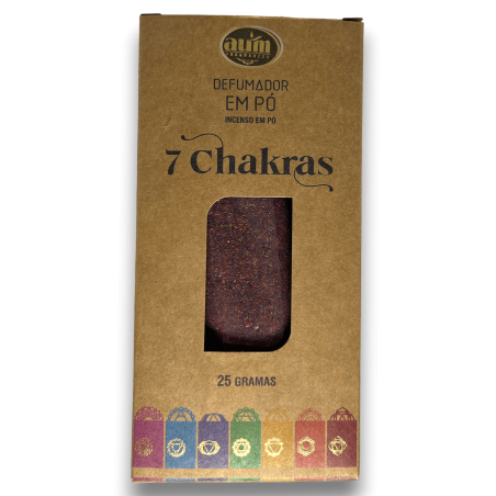 Incienso en polvo 7 Chakras AUM Fragrances 25gr.