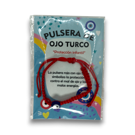 Bracciale per bambini Occhio Turco Protezione del bambino contro il malocchio e le cattive energie - HOSTENATURA