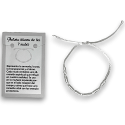 Weißes Seilarmband mit 7 Knoten - HOSTENATURA...