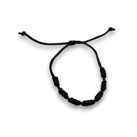 Bracciale in Corda Marrone 7 Nodi - HOSTENATURA Natura, Stabilità Vitale e Abbondanza