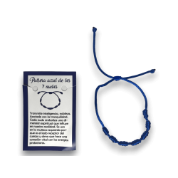 7 Knots Blue Rope Bracelet - HOSTENATURA...