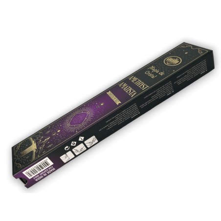 Encens Cristal Magique Améthyste Aum Fragrances - Encens en cristal d’améthyste boîte - 20gr.