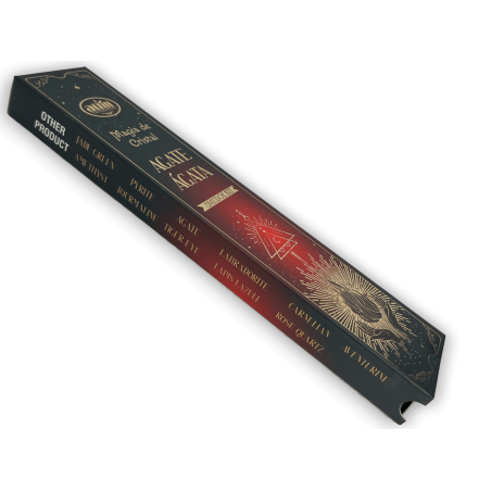 Aum Fragrances Crystal Magic Agate Incense - Wierook met doosje Agaatkristallen - 20gr.