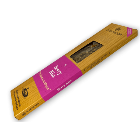 بخور Good Wave Palo Santo مع بخور قبلة التوت AROMANZA الأرجنتين - حلاوة المنزل - 8 عصي سميكة