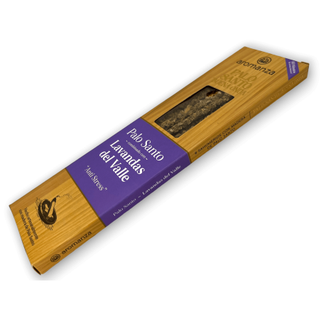 Incienso Buena Onda Palo Santo con Lavanda del Valle Anti Stress Inciensos Aromanza - 8 varillas - Iluminarte Argentina