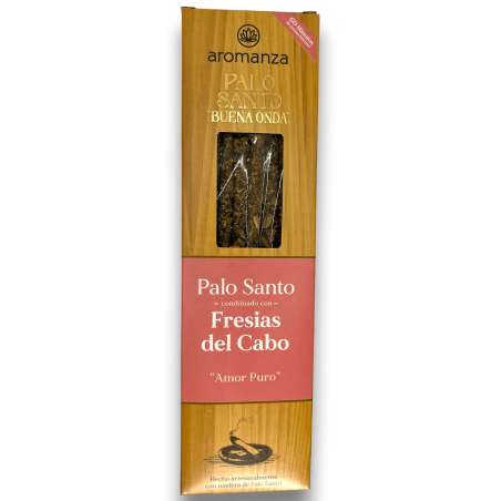 Good Wave Palo Santo Incense with Freesias del Cabo Pure Love Incense Aromanza - 8 sticks - Iluminarte Argentina