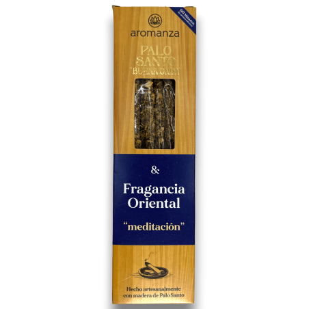 Incienso Buena Onda Palo Santo con Fragancia Oriental Meditación Inciensos Aromanza - 8 varillas - Iluminarte Argentina