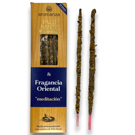 Encens Good Wave Palo Santo au Parfum Oriental Méditation Encens Aromanza - 8 bâtonnets - Iluminarte Argentina