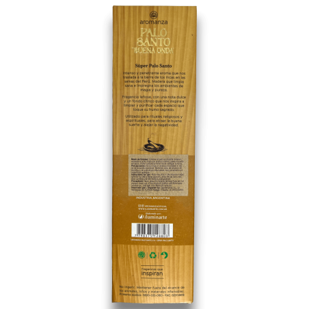 Incenso Buena Onda Super Palo Santo Incenso Aromanza - 8 varas - Iluminarte Argentina