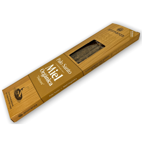 Good Wave Palo Santo Räucherstäbchen mit Bio-Honigsüße Räucherstäbchen Aromanza - 8 Stäbchen - Iluminarte Argentina