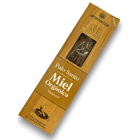 Encens Good Wave Palo Santo avec Miel Bio Douceur Encens Aromanza - 8 bâtonnets - Iluminarte Argentina