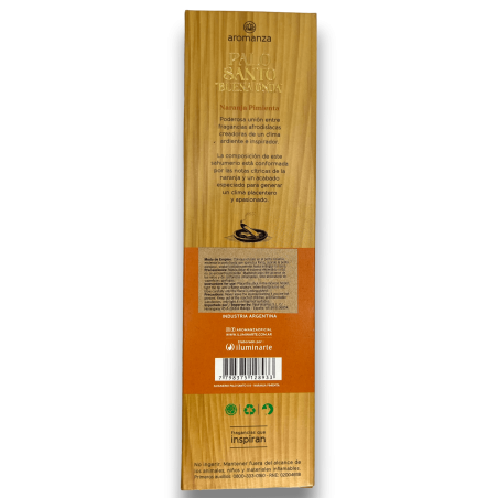 Encens Good Wave Palo Santo à l’Attraction Poivre Orange Encens Aromanza - 8 bâtonnets - Iluminarte Argentina