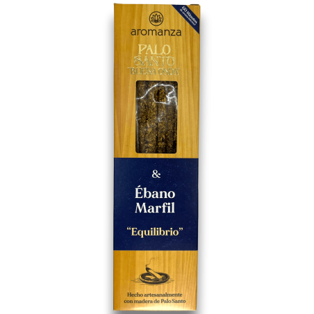 Good Wave Palo Santo Incense with Ivory Ebony Balance Incense Aromanza - 8 sticks - Iluminarte Argentina