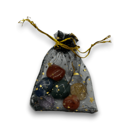 7 Chakras Mineral Kit in bag - HOSTENATURA