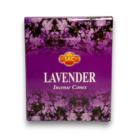 SAC Conos de Incienso Lavanda - 1 cajita de 10 conos
