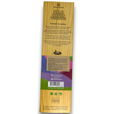 Buena Onda Incense Palo Santo Aromatic Variety Mix Kadzidła Aromanza - 8 sztyftów - Iluminarte Argentina