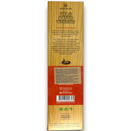 Good Wave Palo Santo Räucherstäbchen mit exquisiten Ratnamala Gratitude Räucherstäbchen Aromanza - 8 Stäbchen - Iluminarte Argen