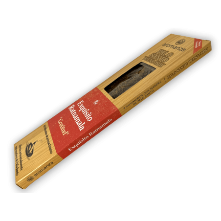 Good Wave Palo Santo Wierook met Exquise Ratnamala Dankbaarheid Aromanza Wierook - 8 stokjes - Iluminarte Argentina