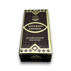 Incienso Dhoop Azafrán Sándalo ANAND Bambooless Incense Saffron Sandal - 1 caixeta de 15 barretes