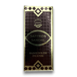 Tămâie Dhoop Lemn de santal Șofran ANAND Sandale fără bambus Tămâie șofran - 1 pachet de 15 batoane