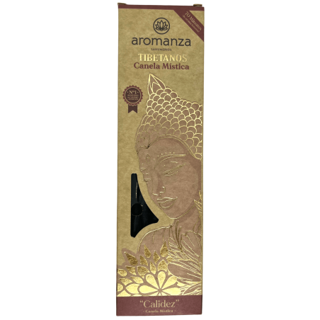 Incienso Tibetano Canela Mística Calidez Inciensos Aromanza Argentina - Sahumerio artesanal 8 varillas extra gruesas
