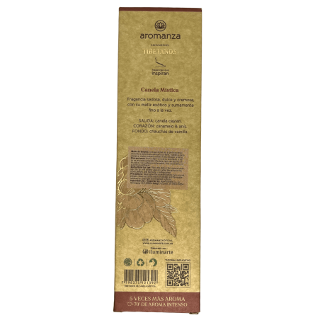 Incienso Tibetano Canela Mística Calidez Inciensos Aromanza Argentina - Sahumerio artesanal 8 varillas extra gruesas