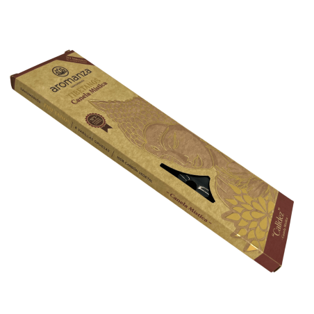 Incenso tibetano Cannella Calore mistico Incenso Aromanza Argentina - Bruciatore di incenso fatto a mano 8 bastoncini extra spes