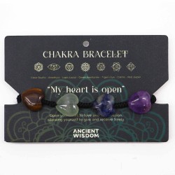 Bracciale Chakra Pietre del cuore - Bracciale a...