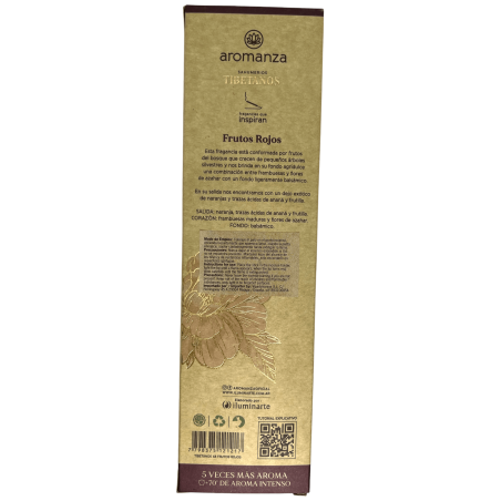 Encens Tibétain Fruits Rouges Empowerment Encens Aromanza Argentina - Encens artisanal 8 bâtonnets extra épais