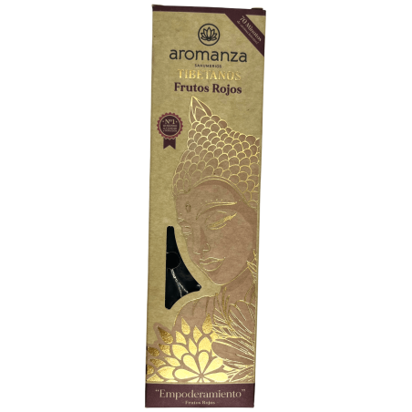 Incienso Tibetano Frutos Rojos Empoderamiento Inciensos Aromanza Argentina - Sahumerio artesanal 8 varillas extra gruesas