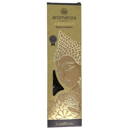Tibet Räucherstäbchen Ebenholz Elfenbein Balance Räucherstäbchen Aromanza Argentinien - Handgemachte Räucherstäbchen 8 extra dic