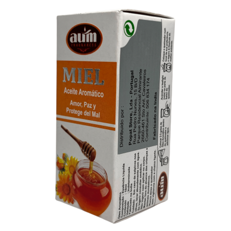 Oli de Fragància Mel AUM FRAGRANCES Amor, Pau i Protegeix del Mal 10ml.