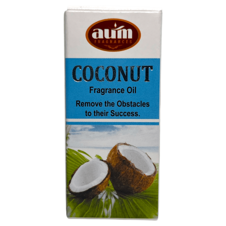Aceite de Fragancia Coco AUM FRAGRANCES Eliminar obstáculos hacía el éxito 10ml.