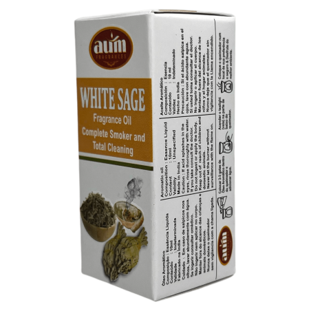 Ulei parfumat de salvie albă AUM FRAGRANCES Complete Defuming and Total Energy Cleansing 10ml.