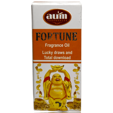 Óleo Fragrância Fortuna AUM FRAGRANCES Atrai Sorte, Fortuna e Descarga Total 10ml.