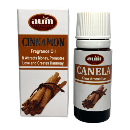 Cinnamon Fragrance Oil AUM FRAGRANCES lockar pengar, främjar kärlek och skapar harmoni 10ml.