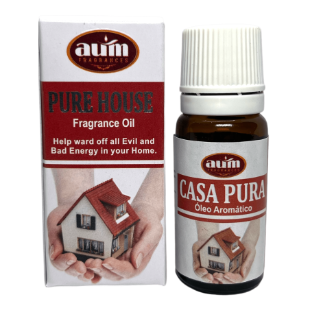Ulei parfumat Casa Pura AUM FRAGRANCES Elimina energiile rele si rele din casa 10ml.
