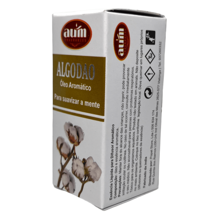 Oli de Fragància Cotó AUM FRAGRANCES Per suavitzar la ment 10ml.