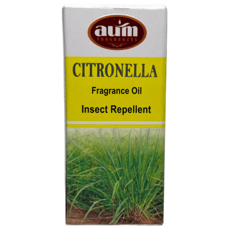 Aceite de Fragancia Citronela AUM FRAGRANCES Repelente de insectos 10ml.