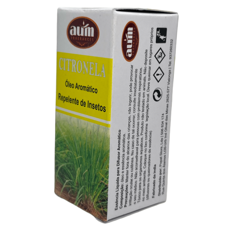 Olio profumato alla citronella AUM FRAGRANCES Repellente per insetti 10ml.