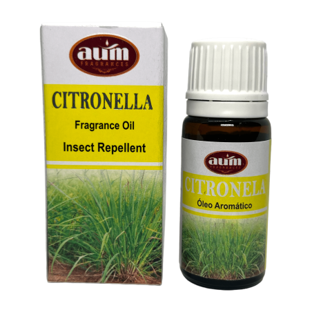 Aceite de Fragancia Citronela AUM FRAGRANCES Repelente de insectos 10ml.
