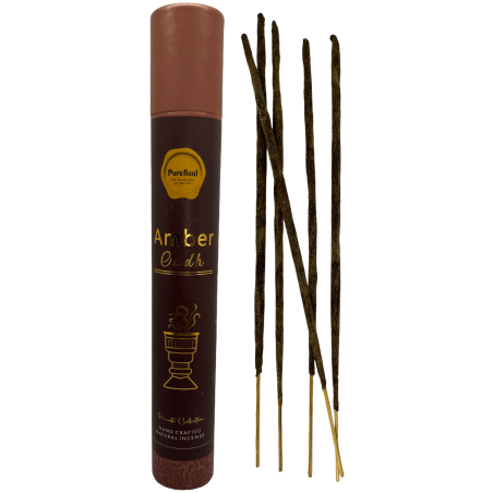 Incienso Ambar Pure Soul AUM Fragrances - Incienso artesanal indio de alta calidad - 25gr.