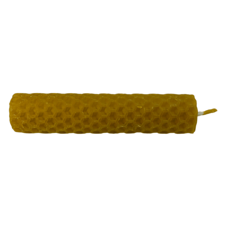 Candela al miele e cera d'api naturale - 10x2cm - 25gr.