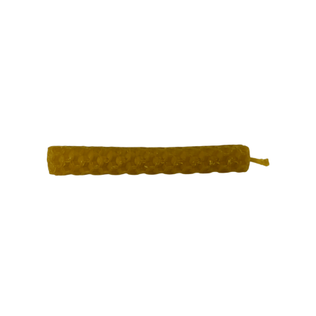 Vela de cera de abelha natural com mel - 10x1cm - 15gr.