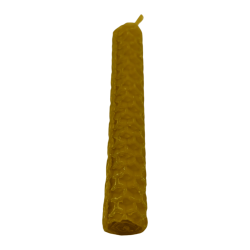 Vela de cera de abelha natural com mel - 10x1cm - 15gr.