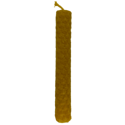 Vela de cera de abelha natural com mel - 10x1cm - 15gr.