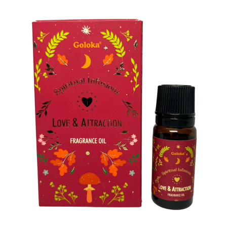 Óleo Fragrância Amor e Atração GOLOKA Infusões Espirituais Amor e Atração 10ml.
