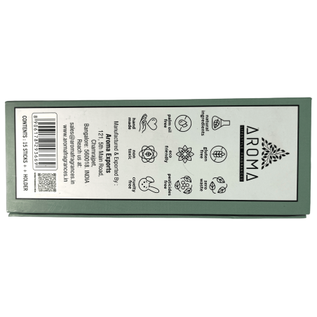 Saffron Dhoop rökelse AROMA Dofter Kashmiri Saffran Luxury Dhoop Sticks - Tibetansk rökelse 15 pinnar i presentförpackning